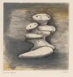 Henry Moore, Mother and Child XVII 1983, 1983, etching
