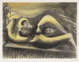 Henry Moore, Reclining Figure: Idea for Metal Sculpture 1982, 1982, lithograph