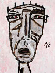 David Larwill, Head V 1999, 1999, oil on linen