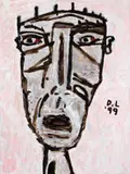 David Larwill, Head V 1999, 1999, oil on linen