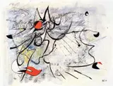 Yvonne Audette, Birds by Moonlight 1989, 1989, gouache, ink and collage on paper