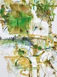 John Olsen, Little Zen Moments Lily Pond 1999, 1999, watercolour and oil pastel on paper