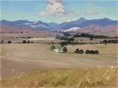 Summer 1921 by Elioth Gruner, 1921, oil on canvas on board, sold Jun 2024