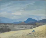Elioth Gruner, Mount Tennant (Canberra) 1934, 1934, oil on canvas on board