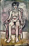 Tony Tuckson, Seated Nude (TP127) c1952