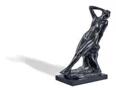 Bertram Mackennal, Sappho (also known as Reflections) c1921, c1921, bronze on marble base
