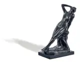 Bertram Mackennal, Sappho (also known as Reflections) c1921, c1921, bronze on marble base