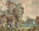 Hans Heysen, A Spring Morning, Ambleside 1930