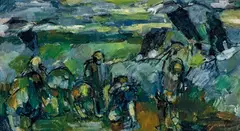 John Passmore, The Catch 1955, 1955, oil on board