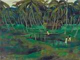 Ray Crooke, (Figures by the Stream) c1970