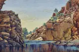 Albert Namatjira, Ellery Creek Big Hole c1955