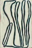 Ildiko Kovacs, Green Line 1999, 1999, oil on board