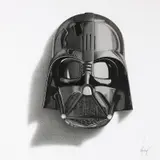 Cj Hendry, Darth Vader 2016, 2016, ink on paper