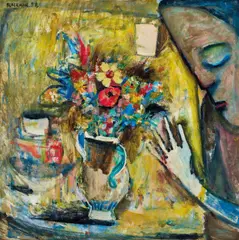 Charles Blackman, Day Dream 1958, 1958, oil on board