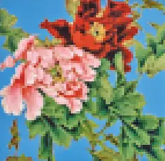 Shanghai Flower II 2004 by Zhong Chen, 2004, oil and synthetic polymer paint on canvas, sold Mar 2024