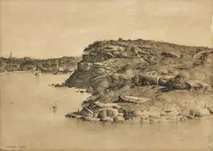 Balls Head 1932 by Lloyd Rees, 1932, pencil on paper, offered Mar 2024