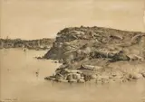 Lloyd Rees, Balls Head 1932, 1932, pencil on paper