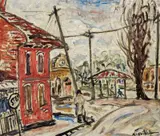 Danila Vassilieff, Streetscene with Rotunda 1937
