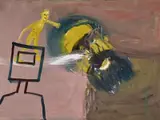Sidney Nolan, Lost Armour 1979, 1979, oil on composition board
