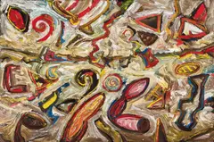 Peter Booth, Untitled 1986, 1986, oil on linen