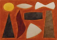 John Coburn, Earth Ritual 1982, 1982, watercolour on paper