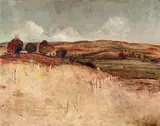Lloyd Rees, Autumn Evening, Bathurst 1950, 1950, oil on canvas