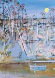 Arthur Boyd, Shoalhaven Fishing c1983, c1983, oil on canvas on board