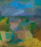 Sam Fullbrook, Landscape, Oakey 1985, 1985, oil on canvas