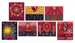 John Coburn, The Seven Days of Creation (from The Book of Genesis series) 1969-70, 1969-70, wool tapestry (7)