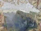 William Robinson, Springbrook Cliffs with Waterfalls 1997