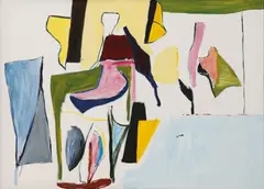 Ken Whisson, Prepositions and Adverbs of Time c1980, c1980, oil on canvas