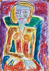 Tony Tuckson, TP612 1953, 1953, oil and pencil on board