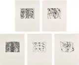 Brice Marden, After Botticelli 1992-93, 1992-93, etching and aquatint (5)