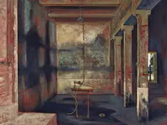 Rick Amor, Still Life in an Empty Factory 1995, 1995, oil on canvas