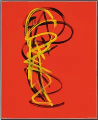 Gunter Christmann, Red Hot OZKAR 1998, 1998, synthetic polymer paint on canvas