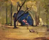 Fred Williams, The Block, Deschamps Hill, Lilydale 1948, 1948, oil on canvas