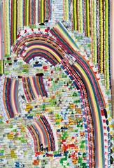 Up and Over #5 1989 by Richard Larter, 1989, synthetic polymer paint on canvas, sold Nov 2023