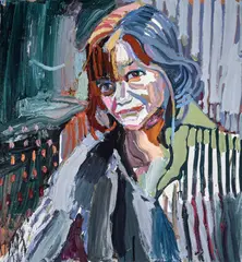 Ben Quilty, JM, Humanist, Chairwoman and Rockstar... Keeper of Clarkey 2016, 2016, oil on linen