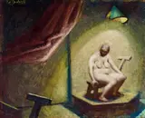 William Dobell, Nude under Lamplight