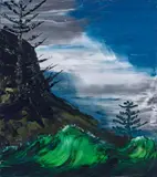 Paul Ryan, Green Wave, Black Mountain 2021