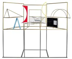 Peter D. Cole, Studio 4 2003, 2003, painted and patinated brass, aluminium and stainless steel