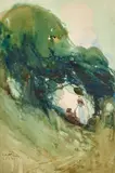 Arthur Streeton, Satyr and Shepherdess c1900