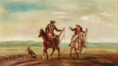 Thomas Balcombe, (Men on Horseback) c1850s, c1850s