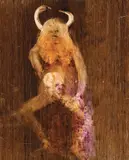 Prometheus 1968 by Sidney Nolan, 1968, oil on paper, sold Nov 2023