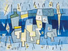 Ludwig Hirschfeld-Mack, (Untitled) 1963, 1963, monotype and watercolour on paper
