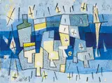 Ludwig Hirschfeld-Mack, (Untitled) 1963, 1963, monotype and watercolour on paper