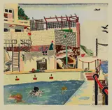 Cressida Campbell, Bondi Baths 1984
