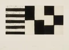 Raval 2 1996 by Sean Scully, 1996, etching and aquatint, sold Aug 2023
