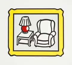 Roy Lichtenstein, Red Lamp 1992, 1992, colour lithograph