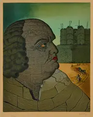 Man Ray, Marquis de Sade 1970, 1970, colour lithograph